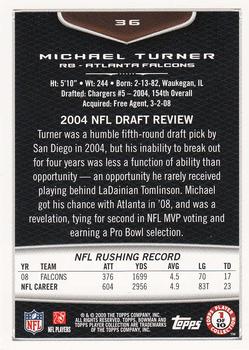 2009 Bowman Draft Picks - Red #36 Michael Turner Back