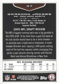 2009 Bowman Draft Picks - Red #37 Brandon Jacobs Back