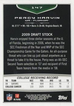 2009 Bowman Draft Picks - Red #147 Percy Harvin Back