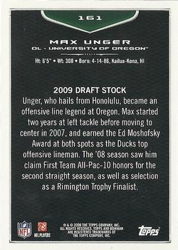 2009 Bowman Draft Picks - Red #161 Max Unger Back