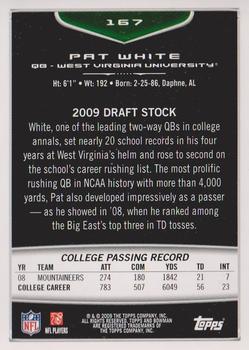 2009 Bowman Draft Picks - Red #167 Pat White Back