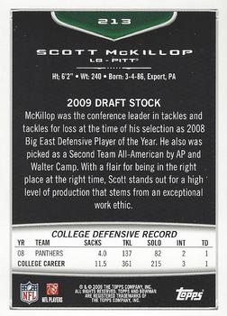 2009 Bowman Draft Picks - Red #213 Scott McKillop Back