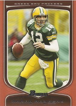 2009 Bowman Draft Picks - Red #6 Aaron Rodgers Front