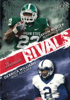 2009 Bowman Draft Picks - Rivals #R3 Javon Ringer / Derrick Williams Front