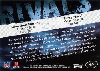 2009 Bowman Draft Picks - Rivals #R5 Knowshon Moreno / Percy Harvin Back