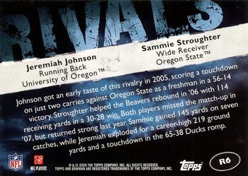 2009 Bowman Draft Picks - Rivals #R6 Jeremiah Johnson / Sammie Stroughter Back