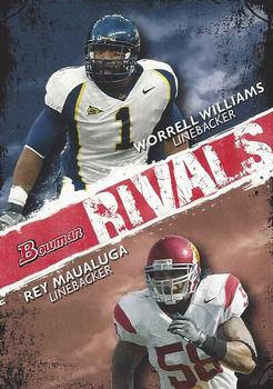 2009 Bowman Draft Picks - Rivals #R10 Worrell Williams / Rey Maualuga Front