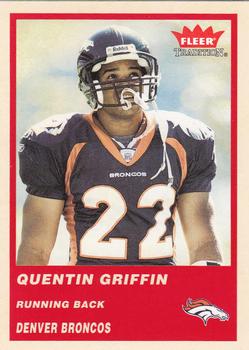 2004 Fleer Tradition #201 Quentin Griffin Front