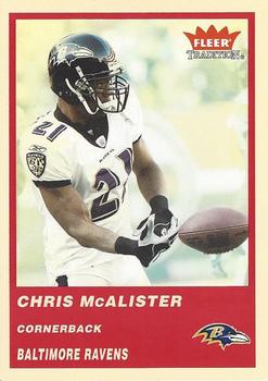 2004 Fleer Tradition #272 Chris McAlister Front