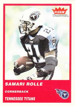 2004 Fleer Tradition #286 Samari Rolle Front