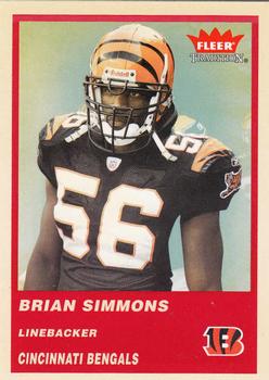 2004 Fleer Tradition #287 Brian Simmons Front