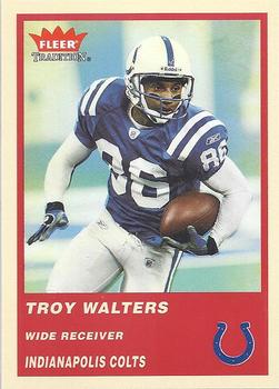 2004 Fleer Tradition #296 Troy Walters Front