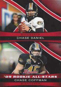 2009 Bowman Draft Picks - '09 Rookie All-Stars Combos #ASC3 Chase Daniel / Chase Coffman Front