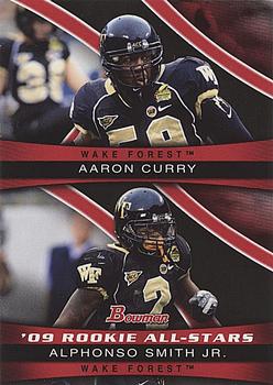 2009 Bowman Draft Picks - '09 Rookie All-Stars Combos #ASC8 Aaron Curry / Alphonso Smith Front