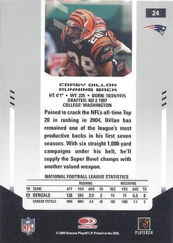 2004 Leaf Certified Materials #24 Corey Dillon Back