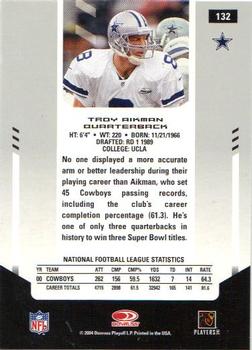 2004 Leaf Certified Materials #132 Troy Aikman Back
