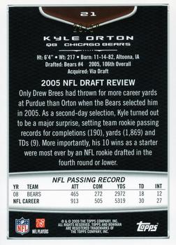 2009 Bowman Draft Picks - Silver #21 Kyle Orton Back