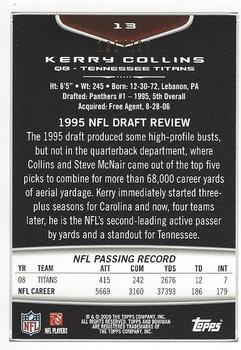 2009 Bowman Draft Picks - White #13 Kerry Collins Back