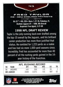2009 Bowman Draft Picks - White #41 Fred Taylor Back