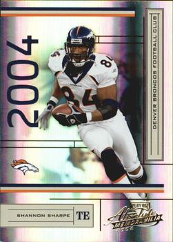 2004 Playoff Absolute Memorabilia #48 Shannon Sharpe Front