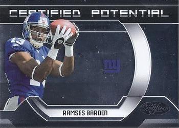 2009 Donruss Certified - Certified Potential #4 Ramses Barden Front