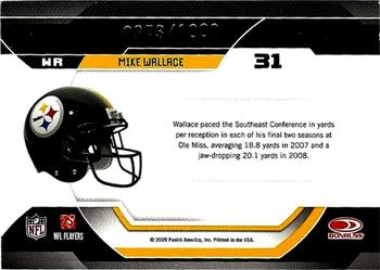 2009 Donruss Certified - Certified Potential #31 Mike Wallace Back