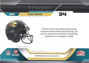 2009 Donruss Certified - Certified Potential #34 Mike Thomas Back