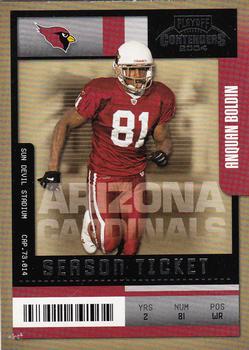 2004 Playoff Contenders #1 Anquan Boldin Front