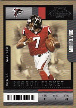 2004 Playoff Contenders #4 Michael Vick Front