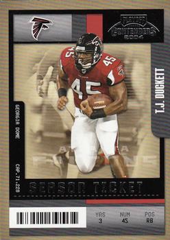 2004 Playoff Contenders #6 T.J. Duckett Front