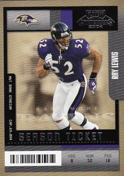 2004 Playoff Contenders #10 Ray Lewis Front