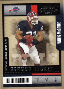 2004 Playoff Contenders #14 Willis McGahee Front