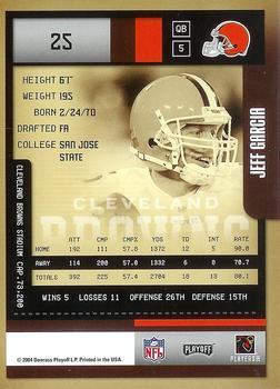 2004 Playoff Contenders #25 Jeff Garcia Back
