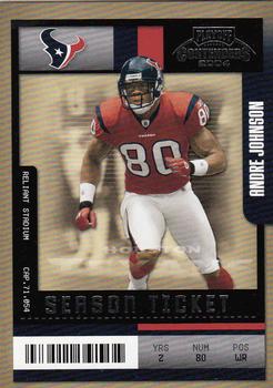 2004 Playoff Contenders #40 Andre Johnson Front