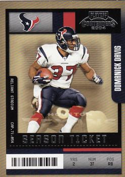 2004 Playoff Contenders #42 Domanick Davis Front