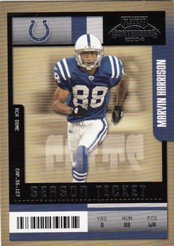 2004 Playoff Contenders #44 Marvin Harrison Front