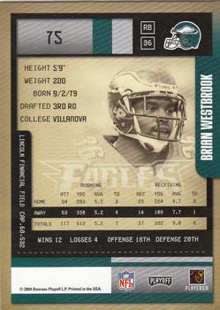 2004 Playoff Contenders #75 Brian Westbrook Back