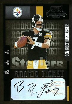 2004 Playoff Contenders #106 Ben Roethlisberger Front