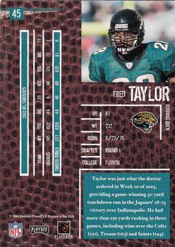 2004 Playoff Hogg Heaven #45 Fred Taylor Back