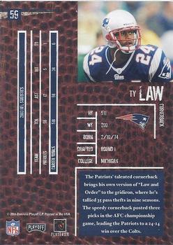 2004 Playoff Hogg Heaven #59 Ty Law Back
