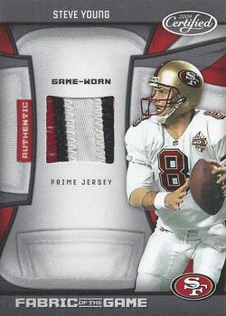 2009 Donruss Certified - Fabric of the Game Prime #135 Steve Young Front