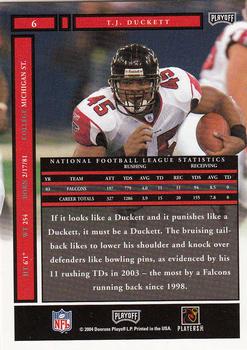 2004 Playoff Honors #6 T.J. Duckett Back