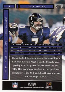 2004 Playoff Honors #9 Kyle Boller Back
