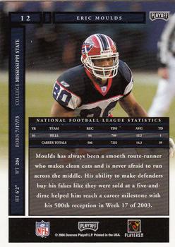 2004 Playoff Honors #12 Eric Moulds Back