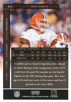 2004 Playoff Honors #24 Jeff Garcia Back