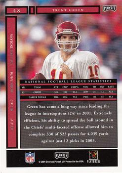 2004 Playoff Honors #48 Trent Green Back