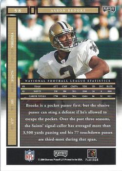 2004 Playoff Honors #58 Aaron Brooks Back
