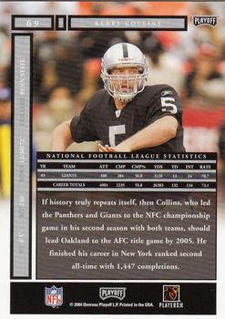 2004 Playoff Honors #69 Kerry Collins Back