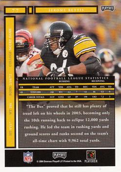 2004 Playoff Honors #77 Jerome Bettis Back
