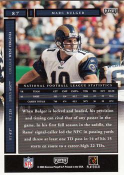 2004 Playoff Honors #87 Marc Bulger Back